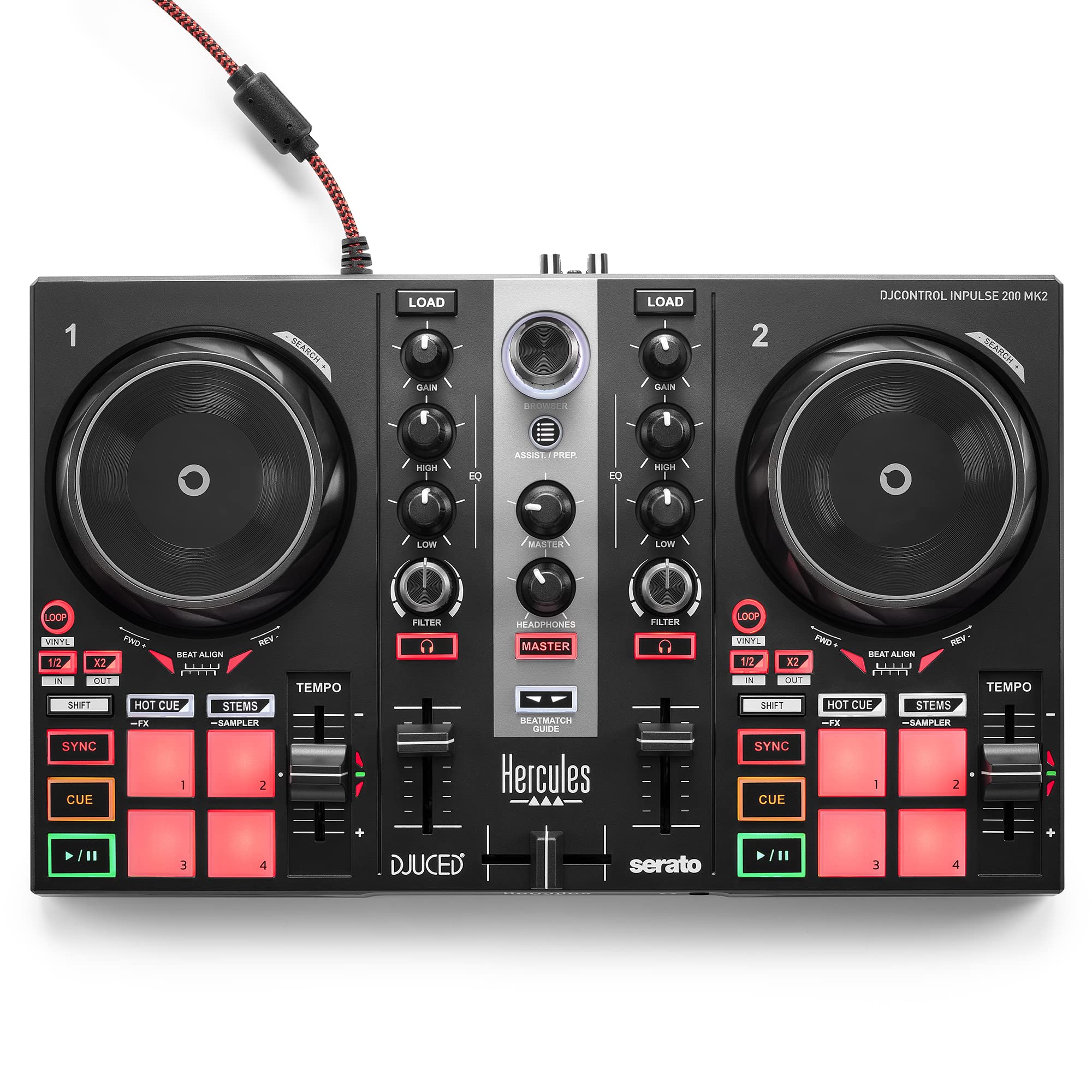 Hercules DJControl Inpulse 200-  MK2 HER-DJ-INPULSE200-MK2