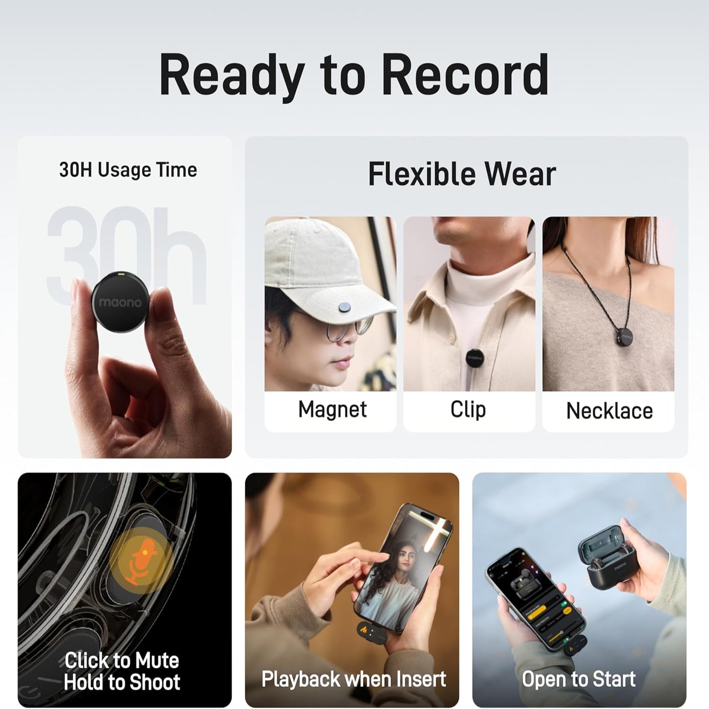 Maono - WM650A Wireless Lavalier Microphone