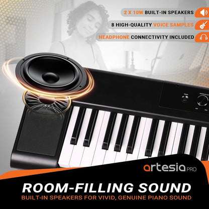 Artesia Pro A-61 Semi-Weighted Velocity Sensitive Keyboard