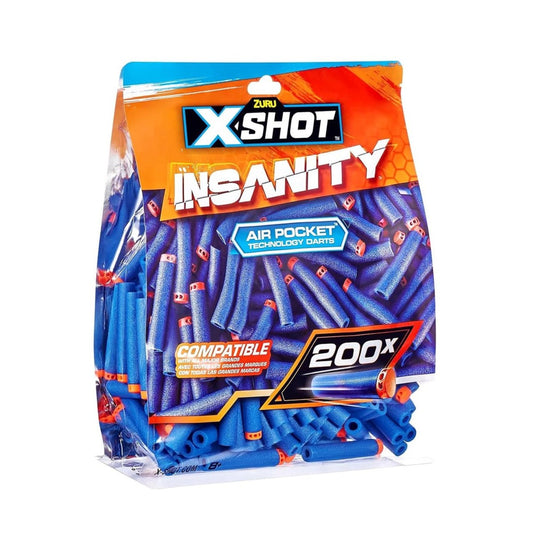 X-Shot - Insanity 200PK Refill Darts Foilbag