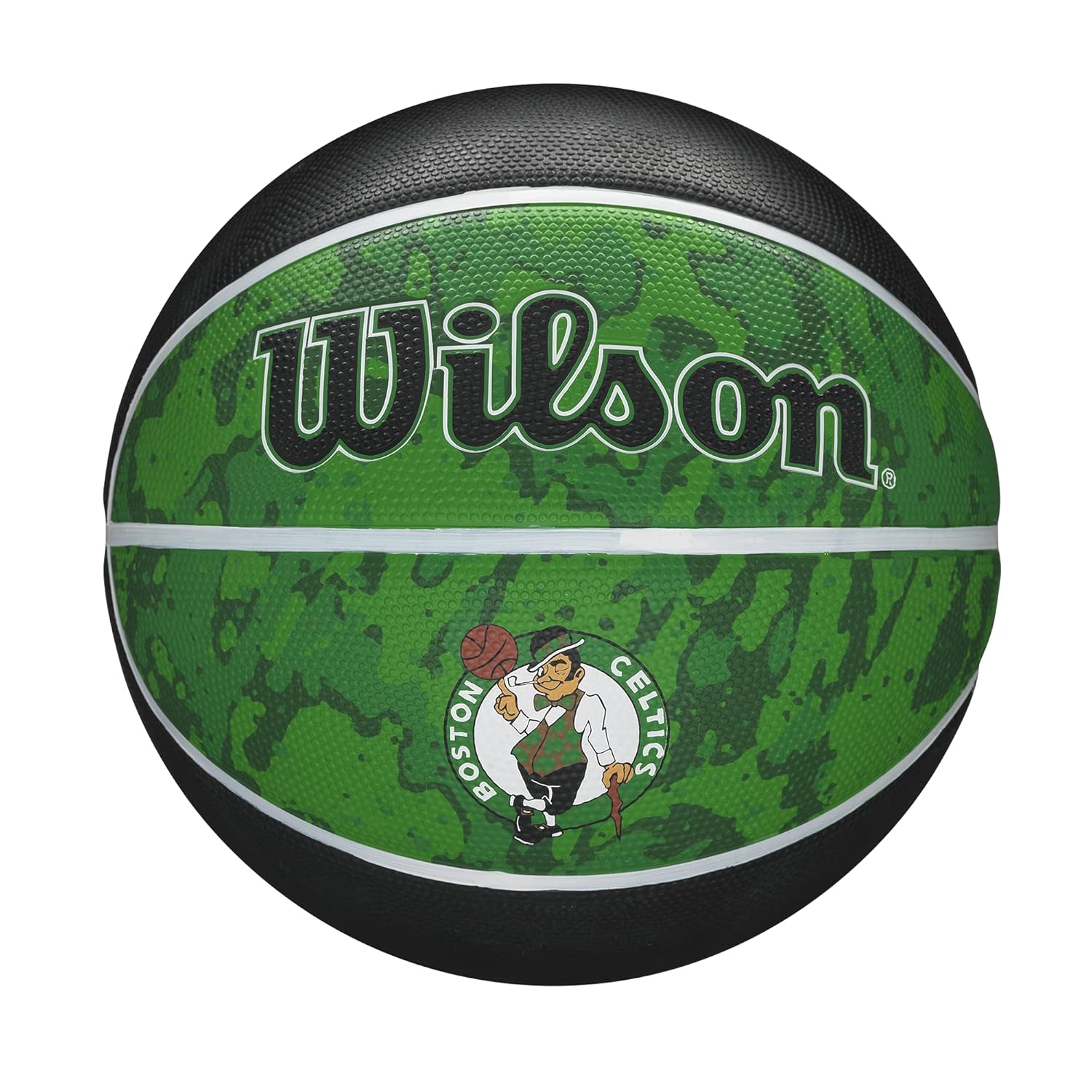 Wilson Nba Team Tiedye Boston Celtics Basketball - Green/Black/White