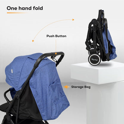 Nurtur Bravo Baby/Kids Travel Stroller - Blue
