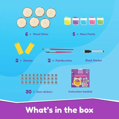 Bloomingo Coastal Coasters Wood Painting Art Kit