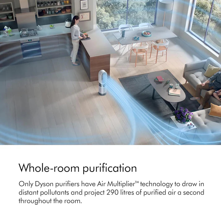Dyson Purifier Hot + Cool™ Gen1 HP10 Purifying Fan Heater (White/White) Heater + Air Purifier | 2 year Dyson warranty | 454856-01 - UAE Version