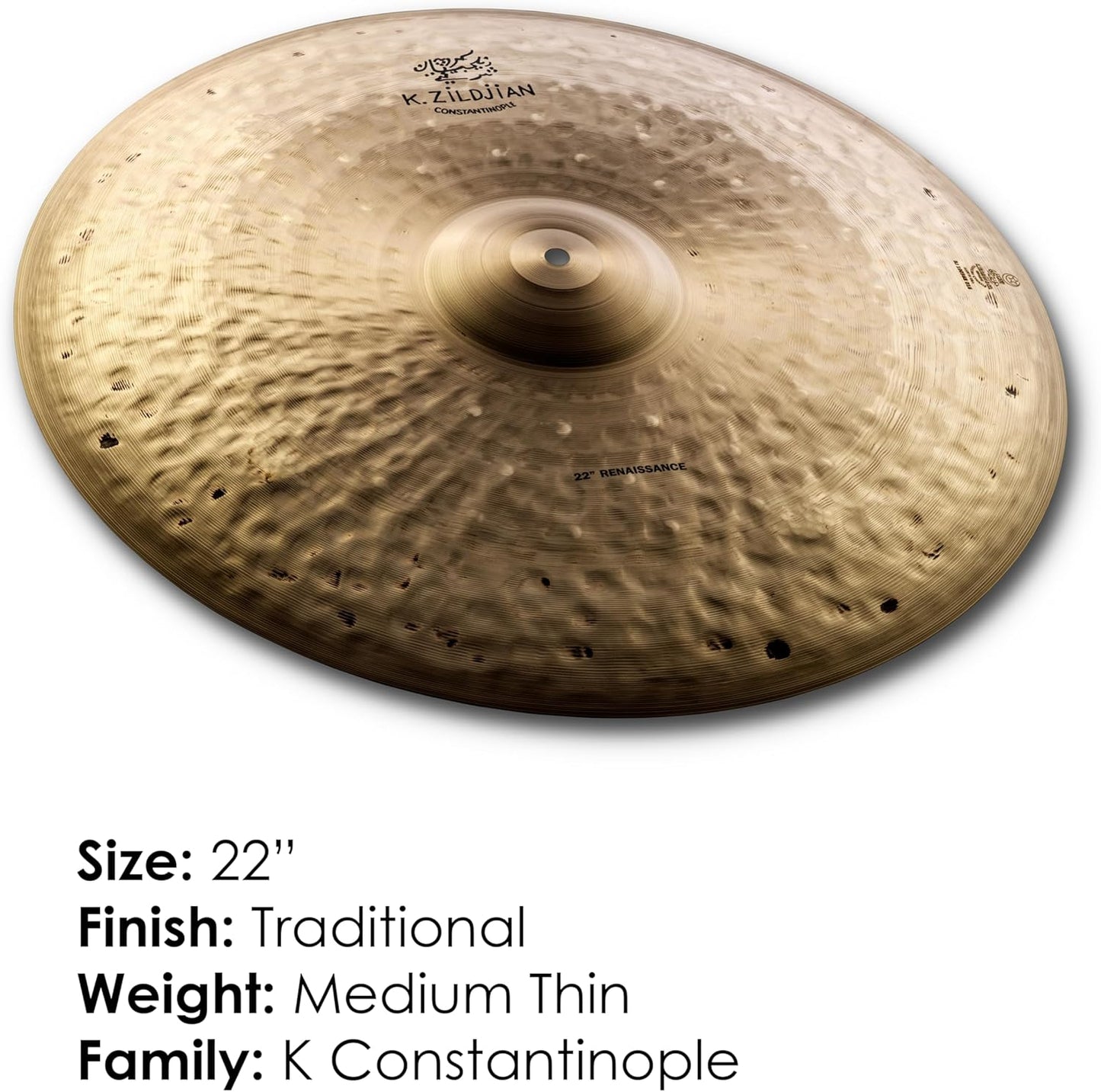 Zildjian 22" K Constantinople Renaissance Ride Cymbal