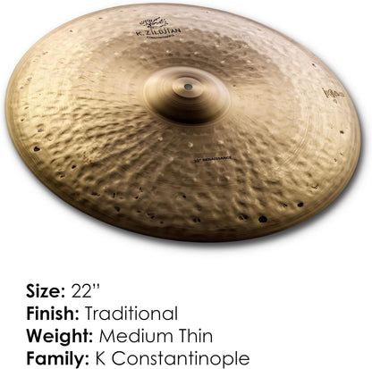 Zildjian 22" K Constantinople Renaissance Ride Cymbal