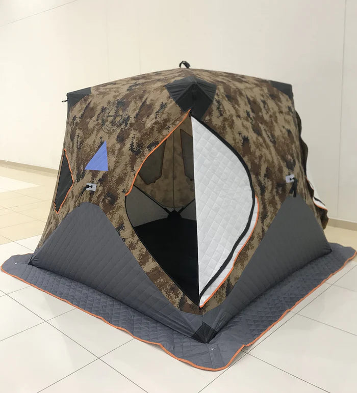 Folding Camping Tent Desert Sleep Tent Fishing Tent Waterproof Easy Open 3-4 Persons Use Camouflage