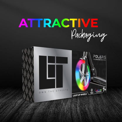 Lit Polaris 2 Wheel 200mm Scooter