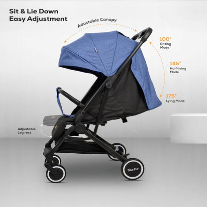 Nurtur Bravo Baby/Kids Travel Stroller - Blue