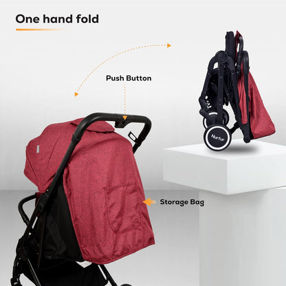 Nurtur Bravo Baby/Kids Travel Stroller - Red