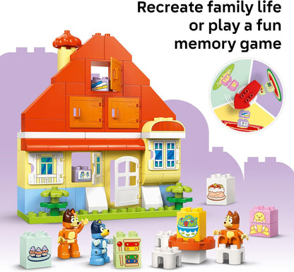 LEGO DUPLO Bluey: Bluey’s Family House with Memory Game