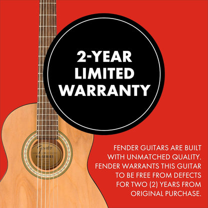Fender 0971940021 FA-25N 3/4 Size Nylon String Acoustic Guitar - Natural