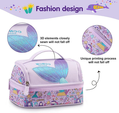 Nohoo - Mermaid Insulated Lunch Bag - Purple