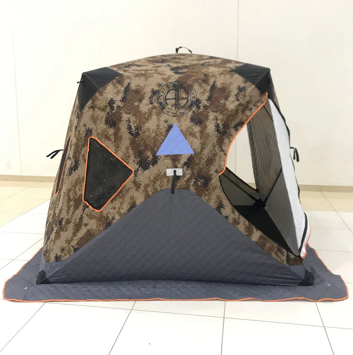 Folding Camping Tent Desert Sleep Tent Fishing Tent Waterproof Easy Open 3-4 Persons Use Camouflage