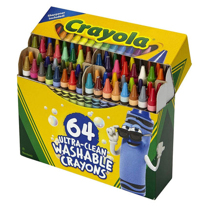 Crayola 64 Ct Ultra-Clean Washable Crayons - Regular Size