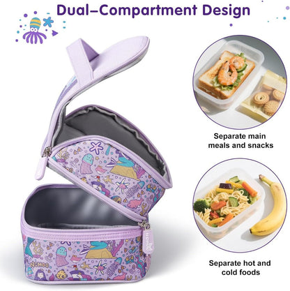 Nohoo - Mermaid Insulated Lunch Bag - Purple