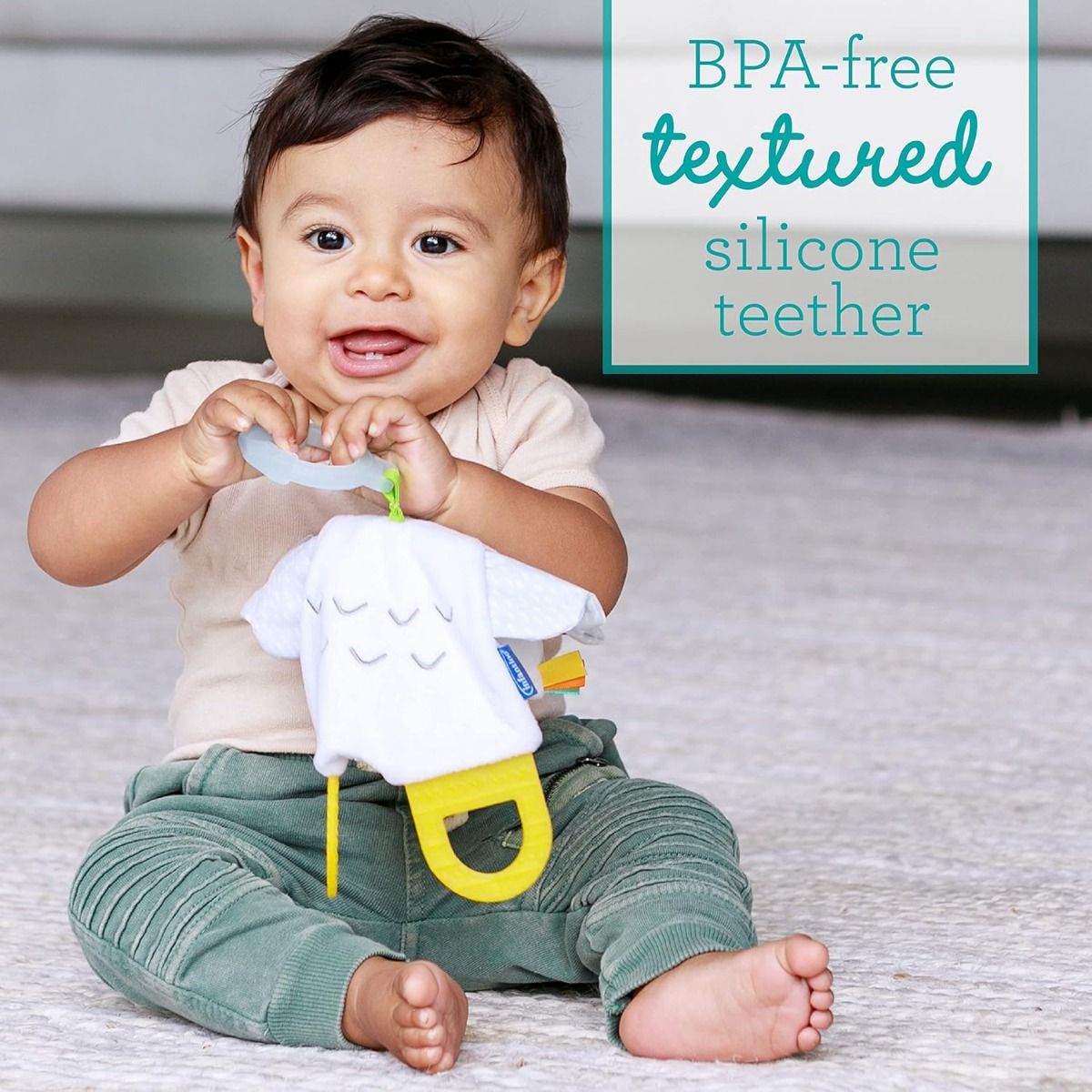 Infantino - Glow In The Dark Cuddle And Teether - Owl