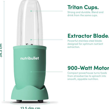 Nutribullet Pro 900 Multi-Function High Speed Blender - Mint Green