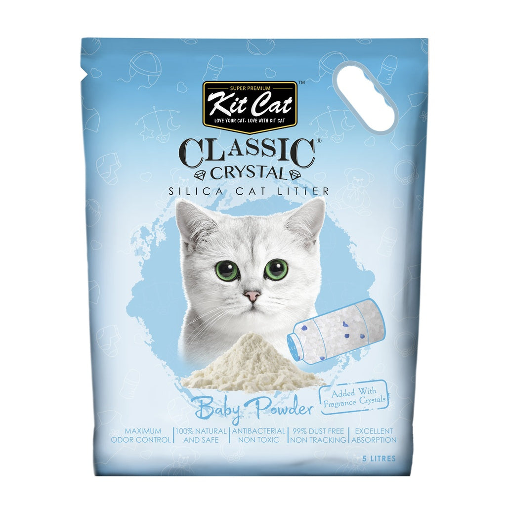 Kit Cat Classic Crystal Cat Litter Baby Powder 5L