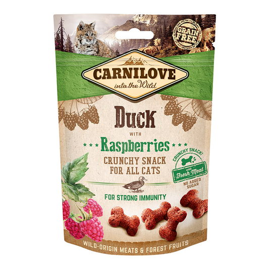 Carnilove Duck with Raspberries Crunchy Snack for Cats 50gm