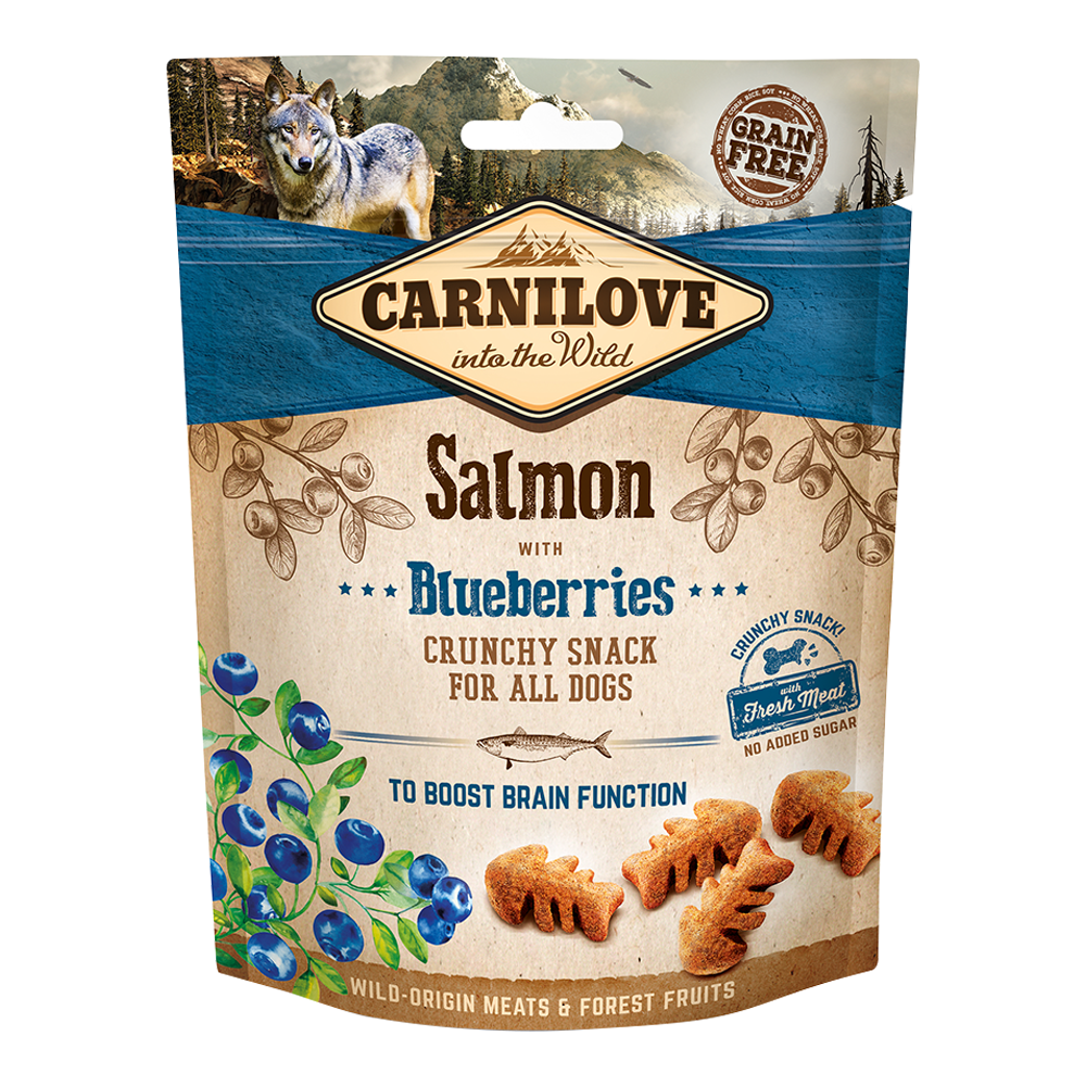 Carnilove Salmon with Blueberries Crunchy Snack for Dogs 200gm