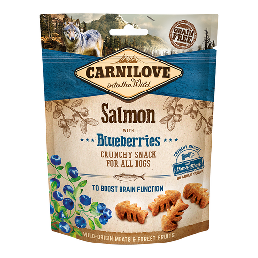 Carnilove Salmon with Blueberries Crunchy Snack for Dogs 200gm