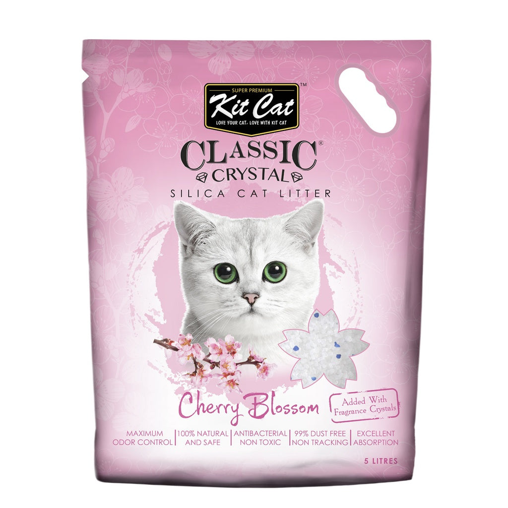 Kit Cat Classic Crystal Cat Litter Cherry Blossom 5L