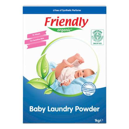 Friendly Organic Baby Laundry Detergent Powder 1000g - White