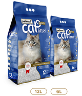 Patimax Long Lasting Premium Ultra Clumping Cat Litter Orange Fragrance White Bentonite Zeolite 6L / 4.8kg