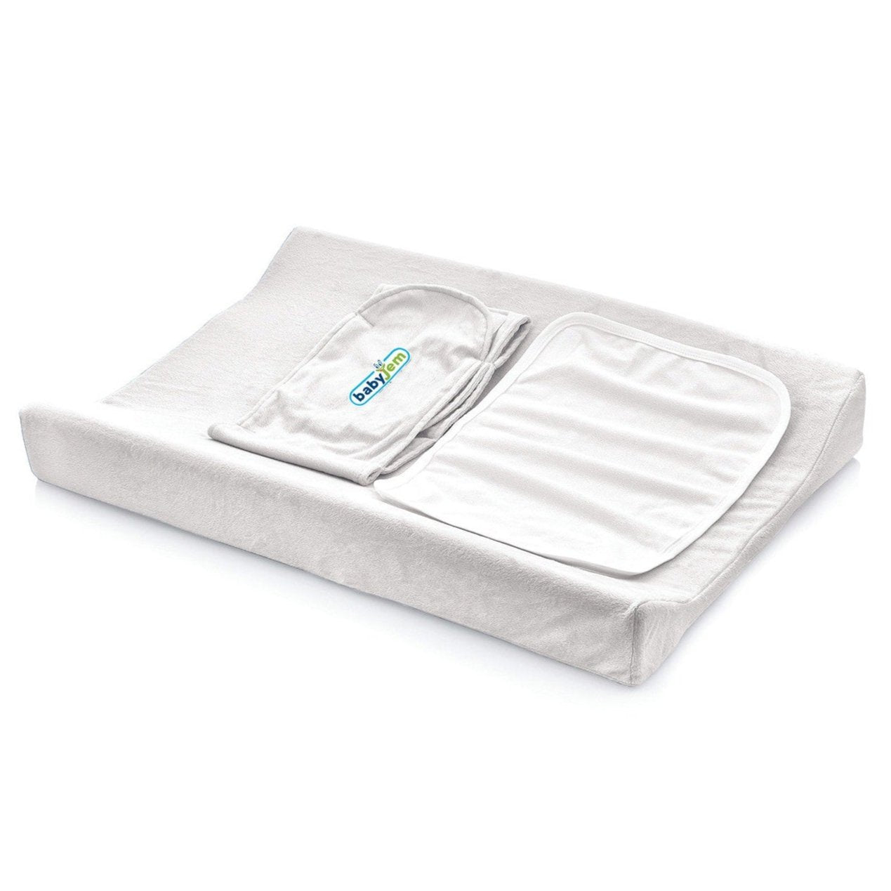 Babyjem - Ecru Changing Station Pad -  0+ Months -  White