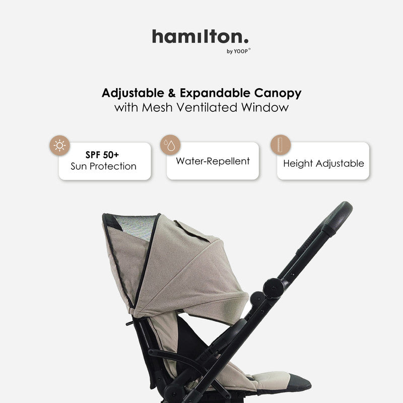 Hamilton by Yoop T1 Buggy – Lightweight Stroller - Khaki