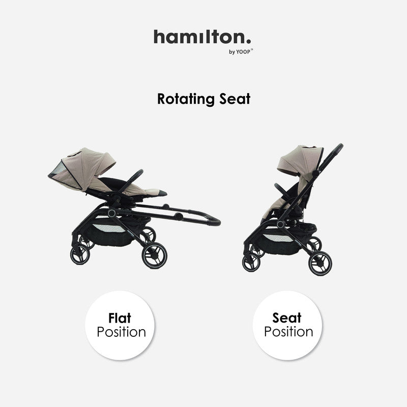 Hamilton by Yoop T1 Buggy – Lightweight Stroller - Khaki