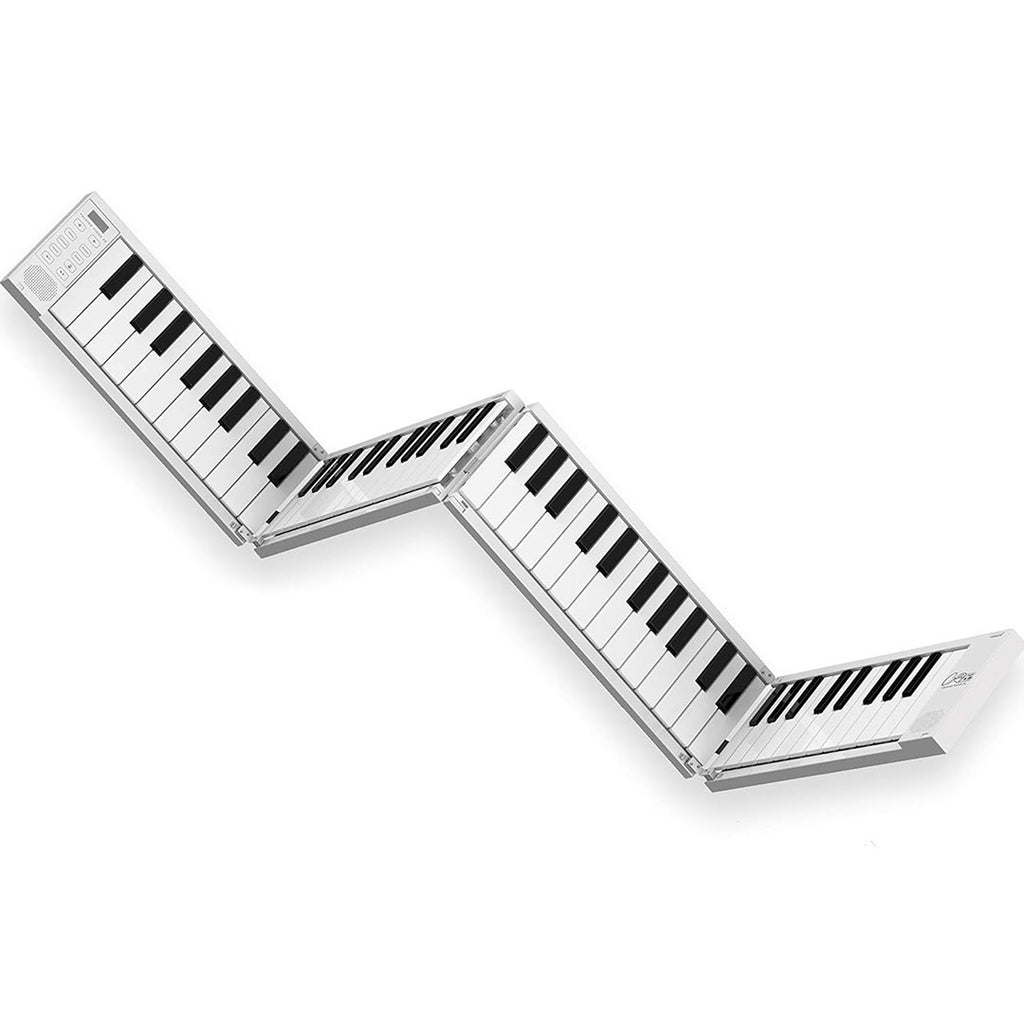 Carry-On 88 Key Folding Piano and Midi Controller, White Finish