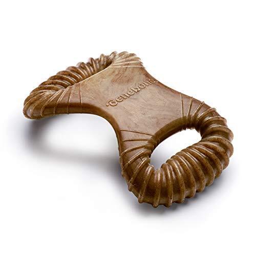 Benebone Dental Dog Chew Toy for Aggressive Chewers Bacon Flavor Small