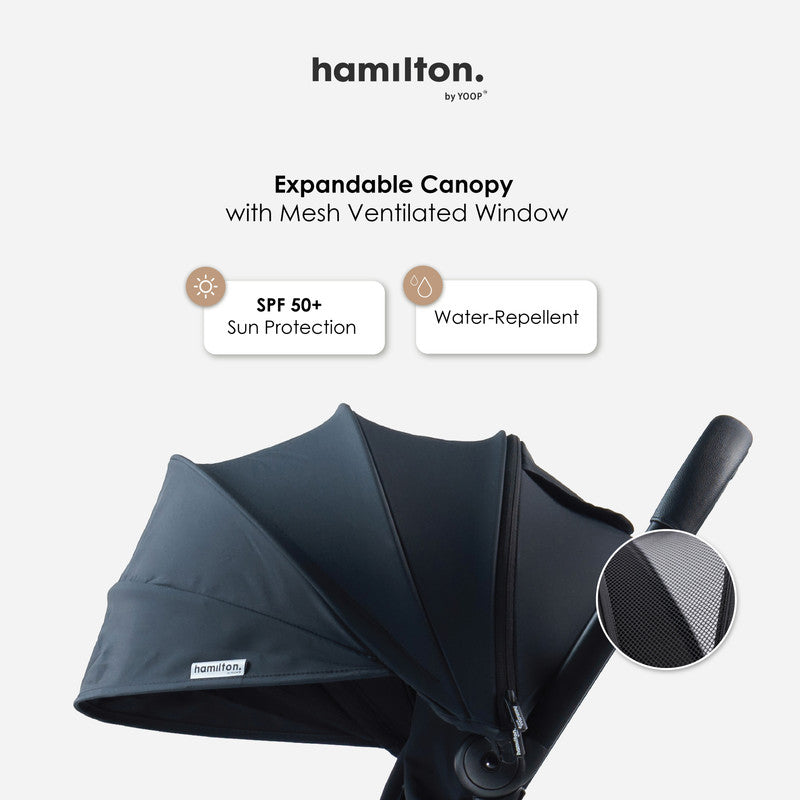 Hamilton by Yoop - Everyday Stroller - Autofold System - Black