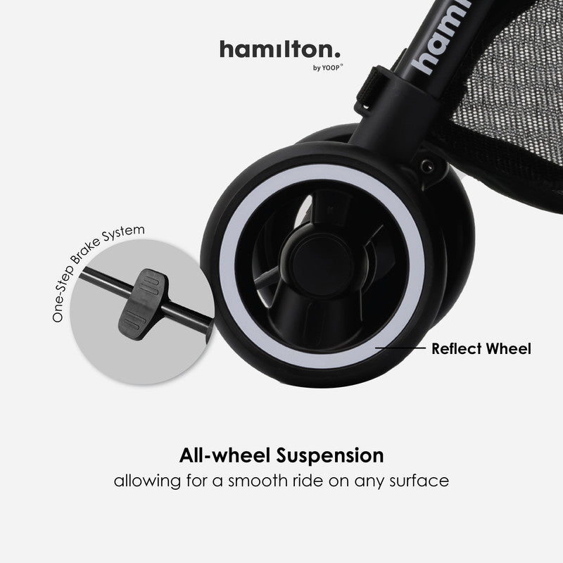 Hamilton by Yoop - Everyday Stroller - Autofold System - Black