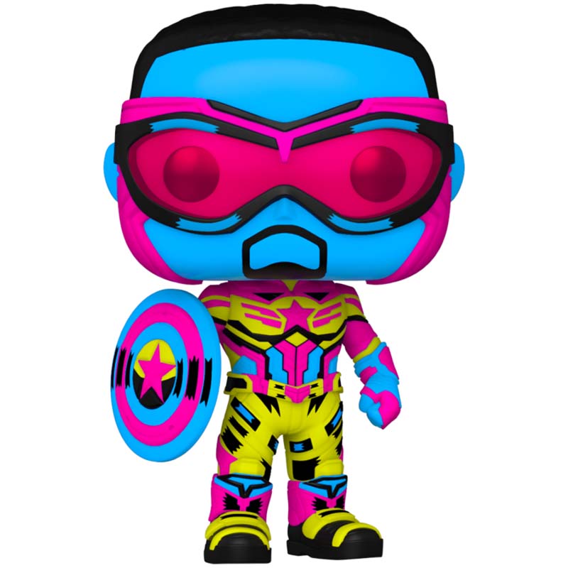 Funko - Pop! Marvel -  F&WS - Captain America (Blacklight)(Exc)