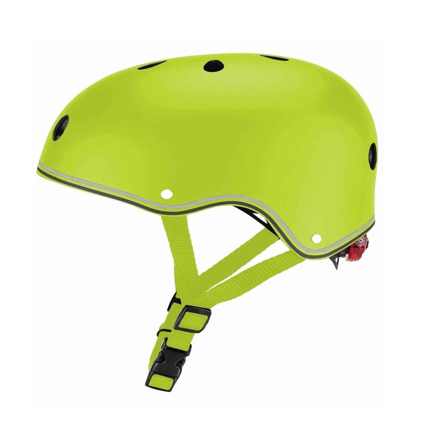 Globber - Primo Lights Helmet for Kids - Lime Green XS/S 48-53cm with LED Safety Lighting & Air Vents