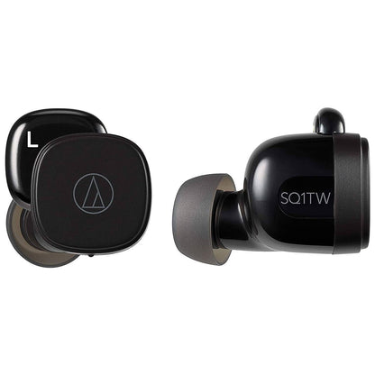 Audio-Technica ATH-SQ1TW Wireless Earbuds - Black