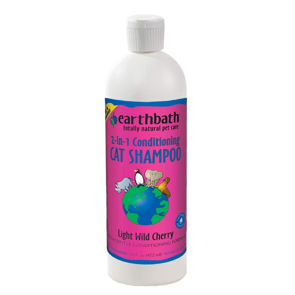 Earthbath Cat Shampoo With Aloe Vera, Wild Cherry Essence 16oz