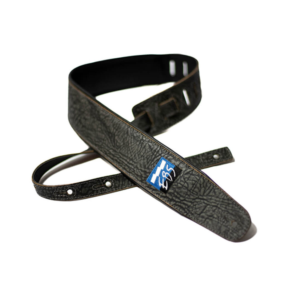 EBS Relic Finish Premium Leather Strap 70 mm Faded Black Color