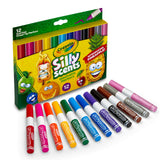 أقلام تلوين كرايولا 12 قطعة من Silly Scents Smash Ups ذات الطرف الإسفيني القابلة للغسل
