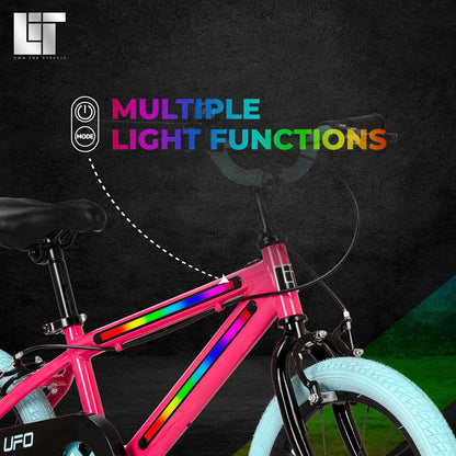 Lit UFO 16" Hot Pink Bicycle