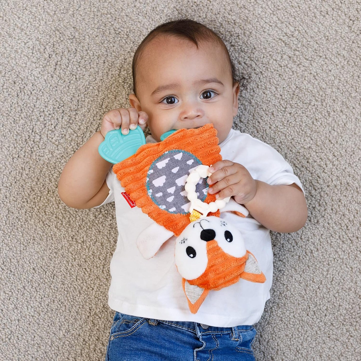 Infantino Go Gaga Cuddly Teether - Fox