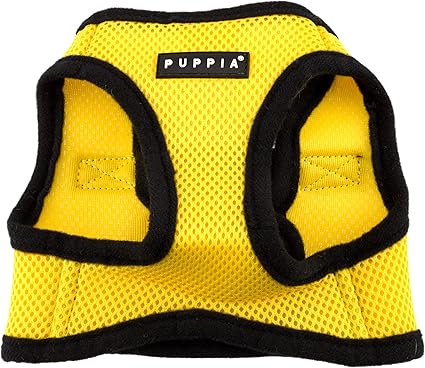 سترة Puppia Soft Jacket Harness كبيرة باللون الأصفر 