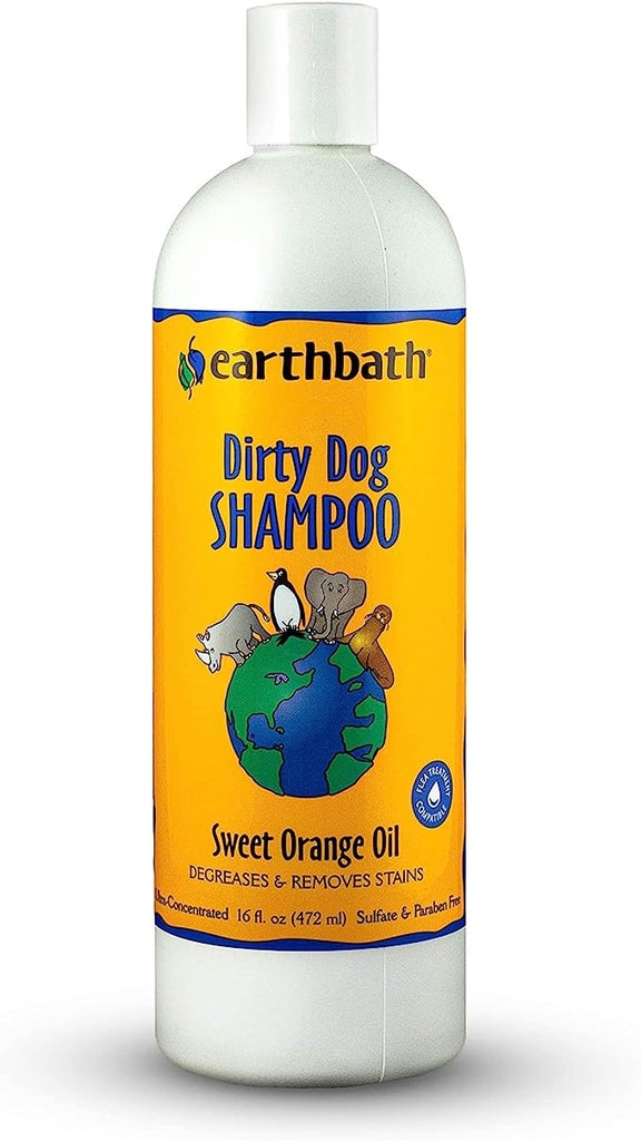 Earthbath Natural Dirty Dog Shampoo Sweet Orange Oil 16oz