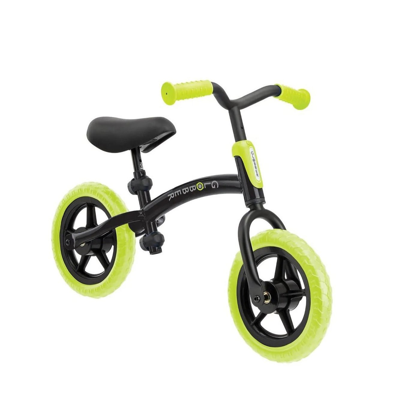 Globber - Go Bike, 2-height Adjustable Handlebars, 6-height Adjustable Saddle, 2-stage Reversible Steel Frame - Lime Green