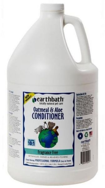 Earthbath Oatmeal Aloe Pet Conditioner Frangrance Dog Conditioner Shampoo 1Gallon