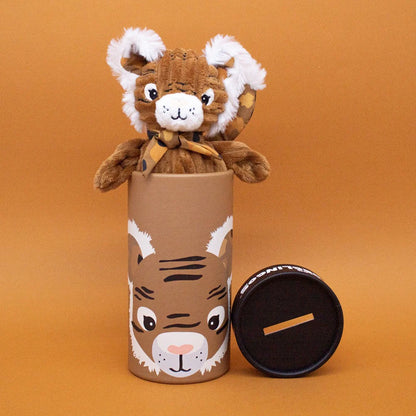 Les Déglingos - Plush Small Simply Speculos The Tiger With Box - Brown