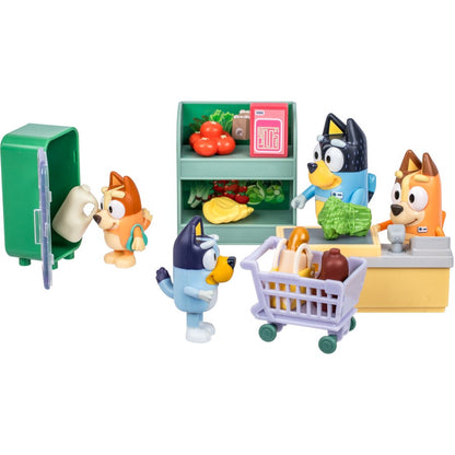 Bluey Let's Play Chef Family Shopping Trip Mini Figure